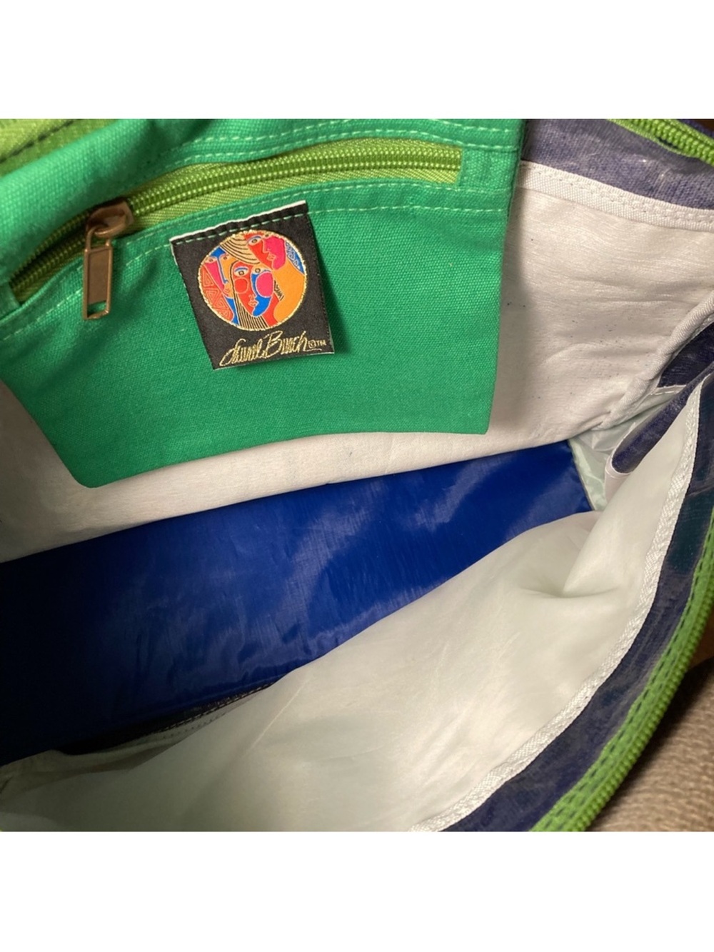 Laurel Burch Medium ~Canine Family Print ~Crossbody /Satchel LB4852 EUC - Picture 6 of 11